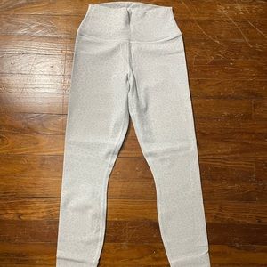 ALO VAPOR LEOPARD PRINT HIGH WAIST ANKLE LEGGINGS
